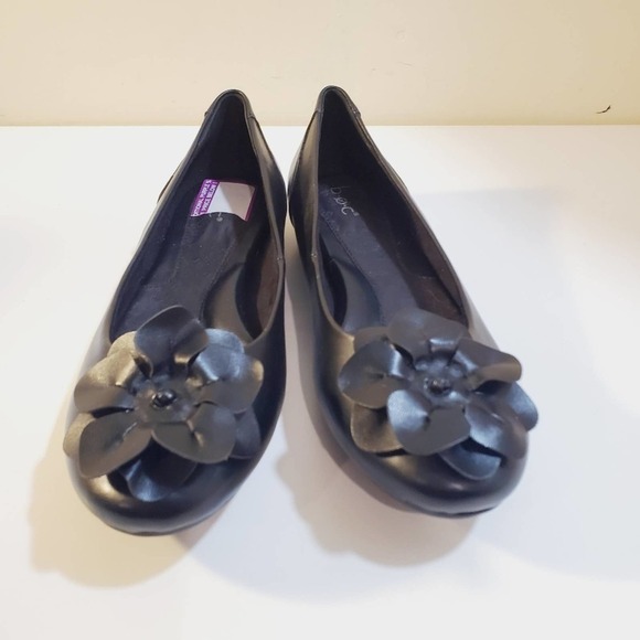 BOC women's ballet Black flat shoes size 8 1/2 M - Picture 2 of 14